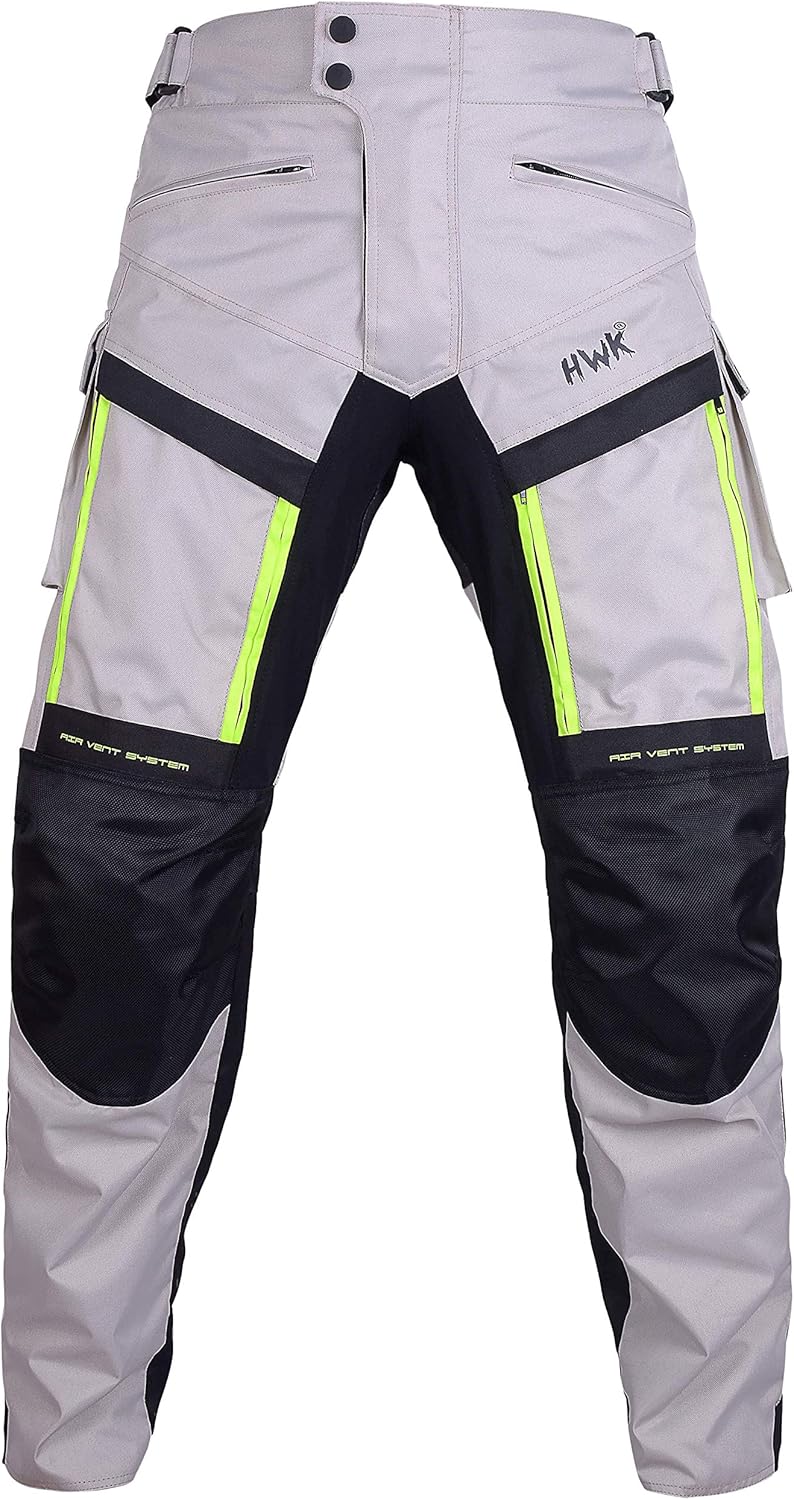 HWK Motorcycle Pants Cargo Pants Work Pants for Men Adventure Hi-Vis All-Purpose