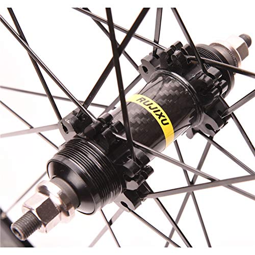 700C Racing Bicycles Wheel 40 Knife Carbon Tube Hub Dead Fly Field Wheel Set Fixed Gear Aluminum Alloy Rim 40mm High