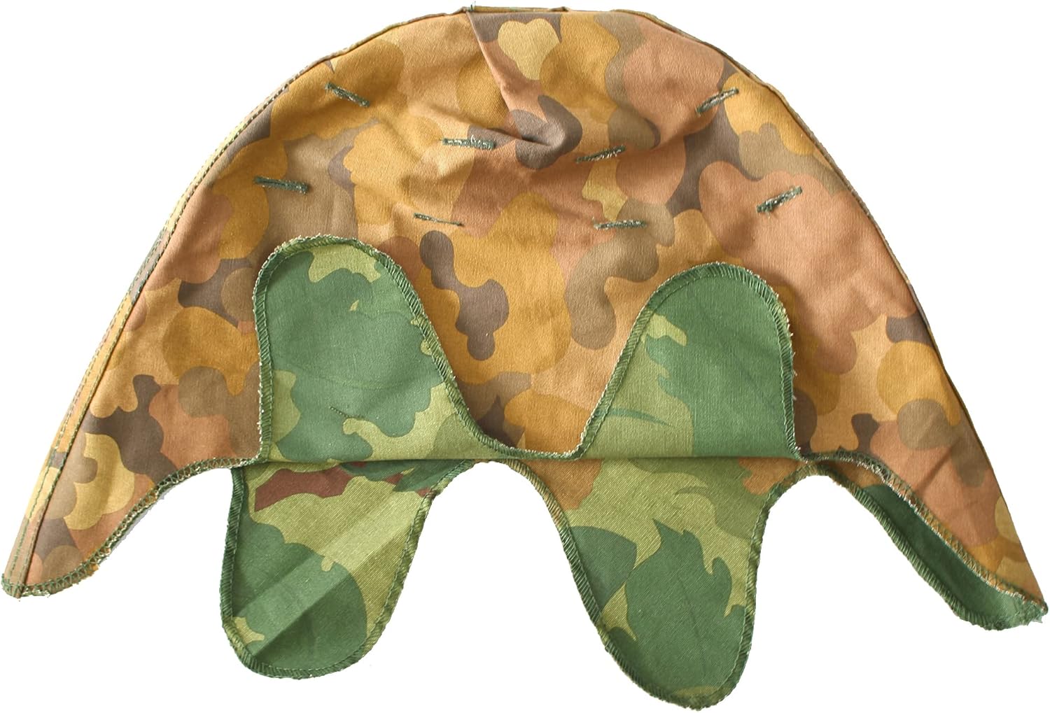 WW2 US M1 Mitchell Helmet Cover with Eye Strap Belt