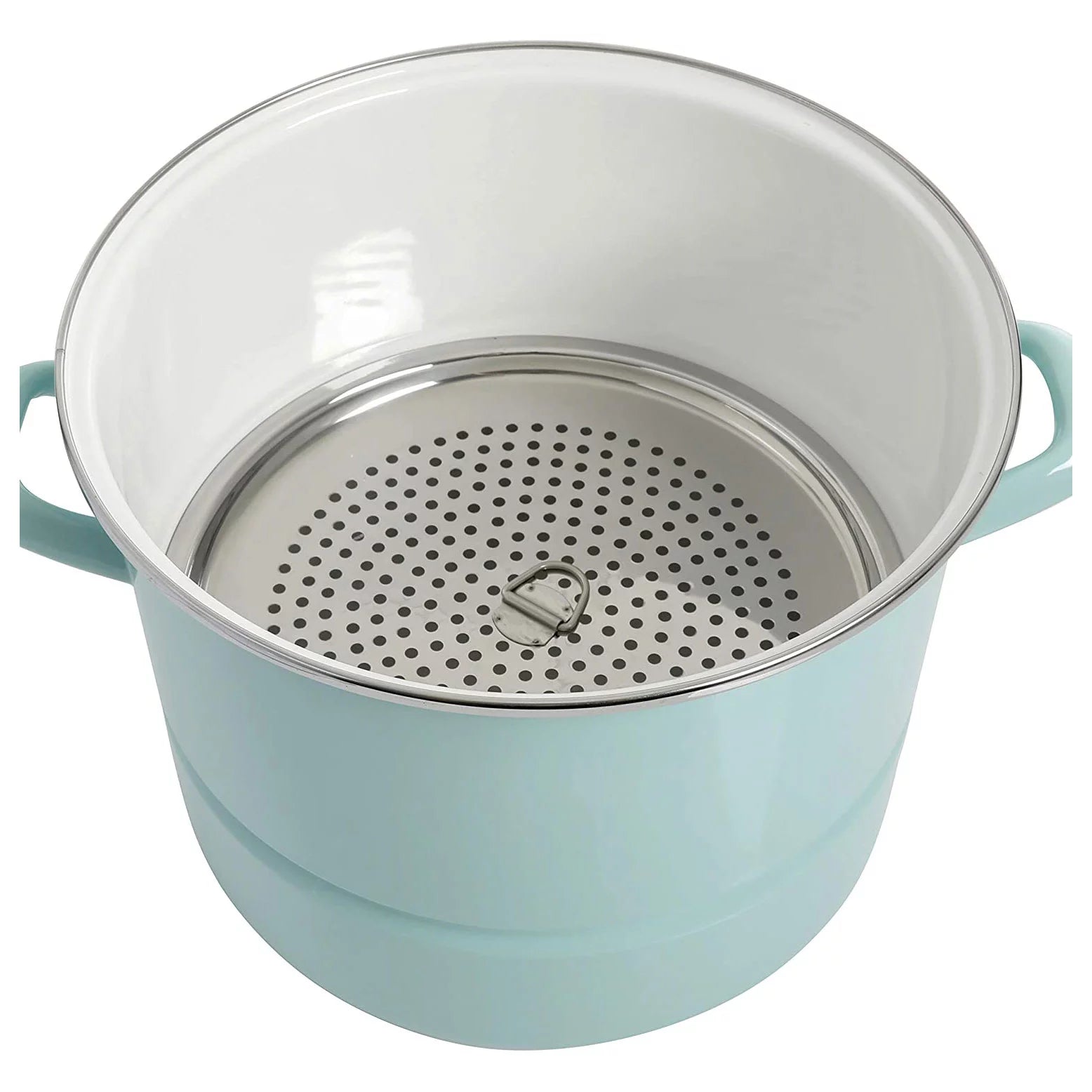 Kenmore Broadway Stainless Steel 16 Quart Steamer Stock Pot with Insert and Lid