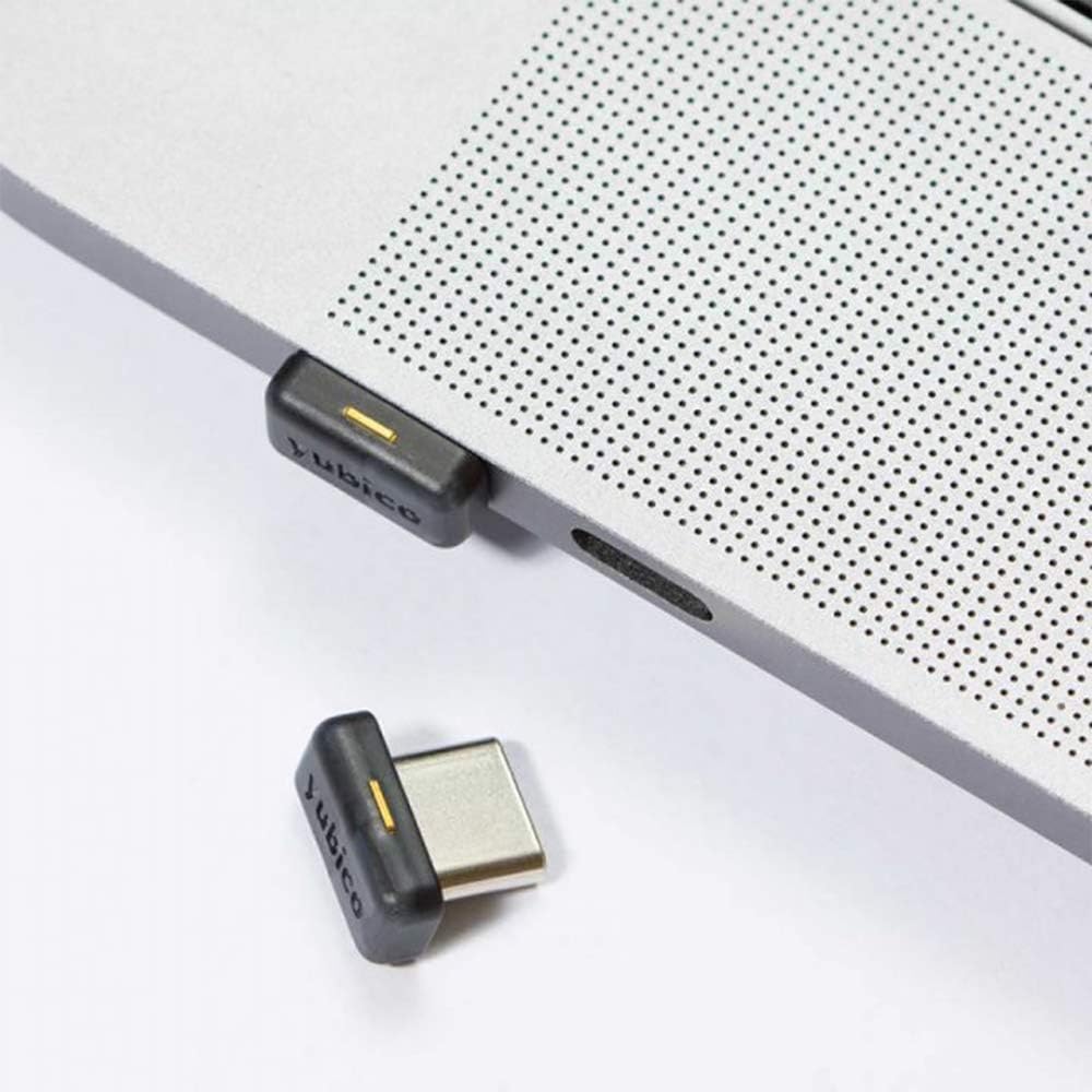 Yubico - YubiKey 5C Nano - Two Factor Authentication USB Security Key, Fits USB-C Ports - Protect Your Online Accounts with More Than a Password, FIDO Certified USB Password Key, Extra Compact Size Pack of 2