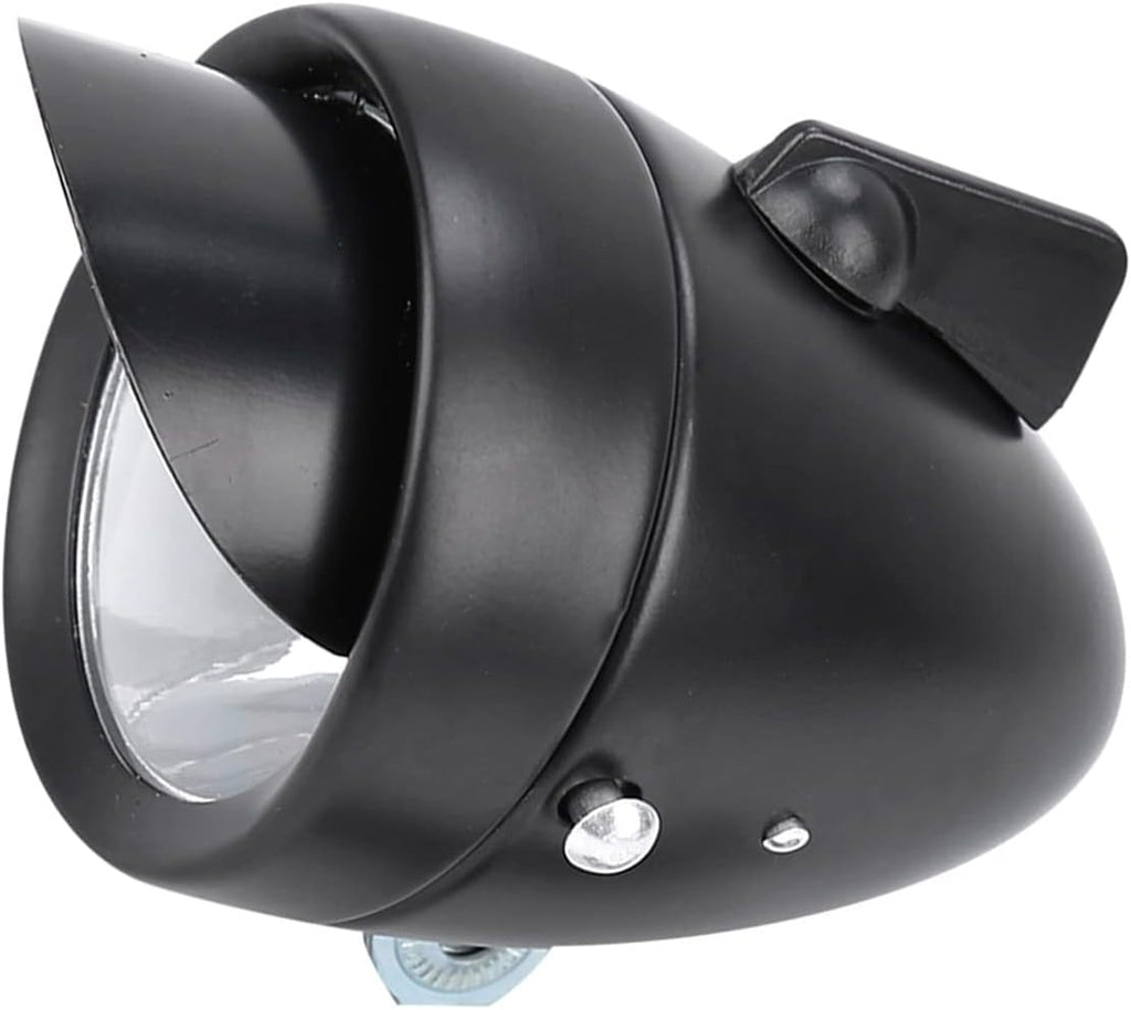 Led Super Light Retro Front Headlight Vintage Bike Head Light with Visor Vintage Bike Headlight Light Front Lights Retro Lamp 7 Led Fixie for and Rear Batter