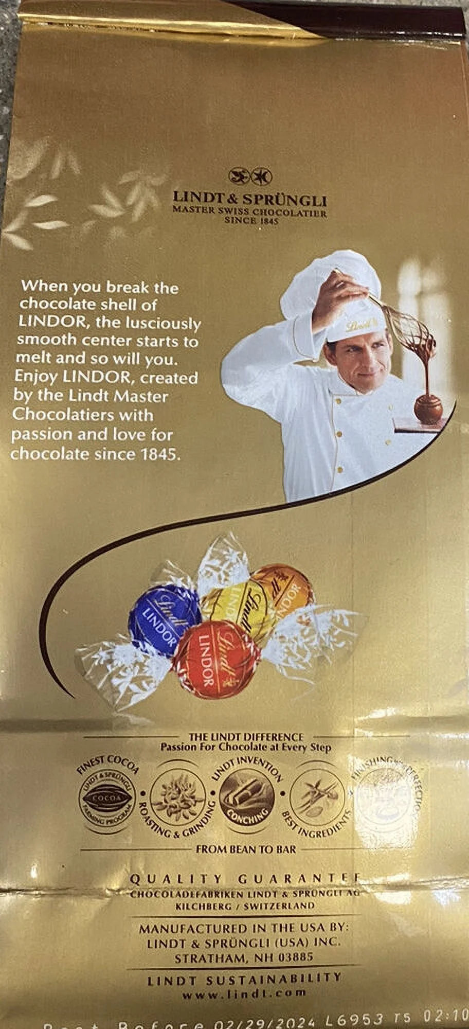 2x Lindt LINDOR Assorted Chocolate Truffles 19 oz Bag - 4 FLAVORS - 2 PACK