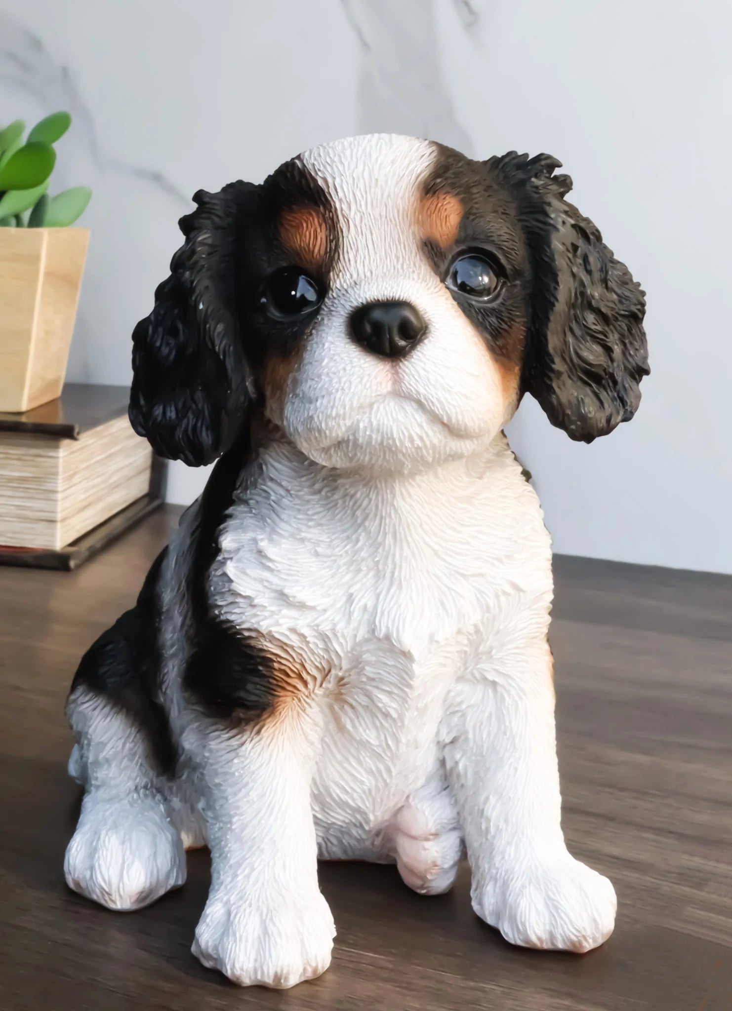 Ebros Adorable Cavalier King Charles Spaniel Dog Breed Statue 5.75" L Pet Pal