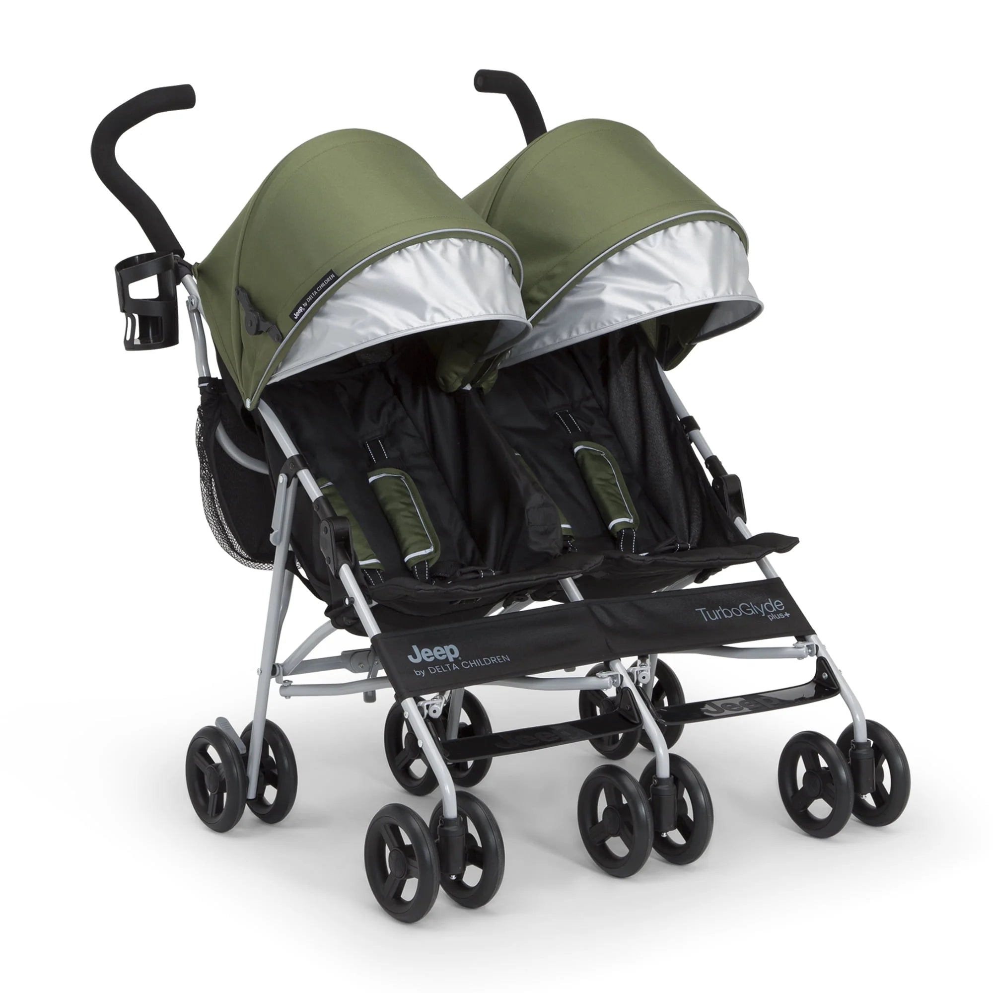 Jeep TurboGlyde Plus Side by Side Double by Delta Children, Olive Green