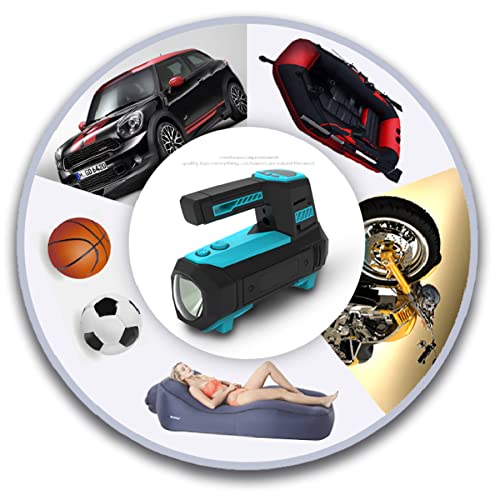 LivTee Tire Inflator Portable Air Compressor for Car Tires - Car Accessories