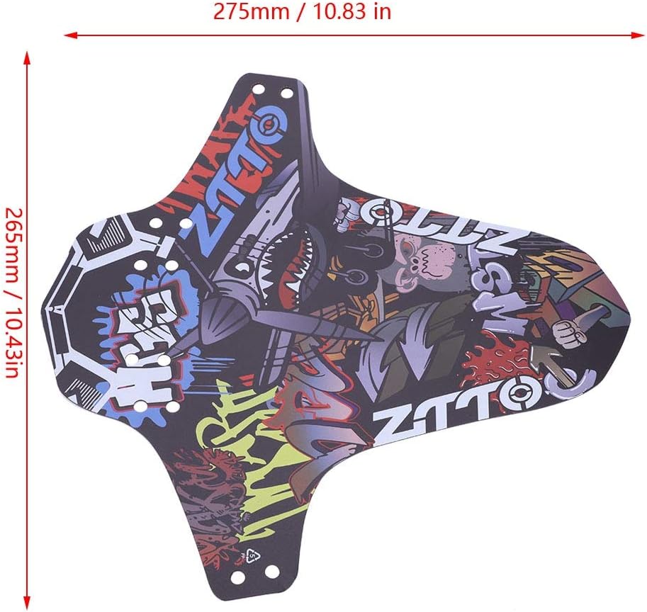 Bike Mudguard, Mountain Bike, Adjustable Bike Wheel Fenders, Front and Rear Compatible Bike Mud Guard Accessory