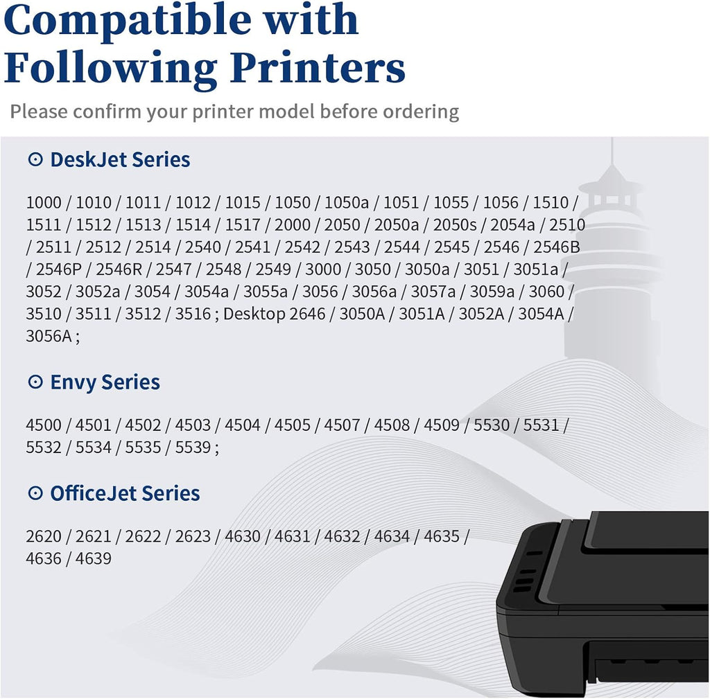 61 Black and Color Remanufactured Ink Cartridge, Replacement for HP 61XL HP61 for Envy 5530 4500 4502 Deskjet 2544 1512 3052a 2548 2542 1055 3000 2512 3051a 2540 OfficeJet 4630 Printer ( 3 Pack) Pack of 2