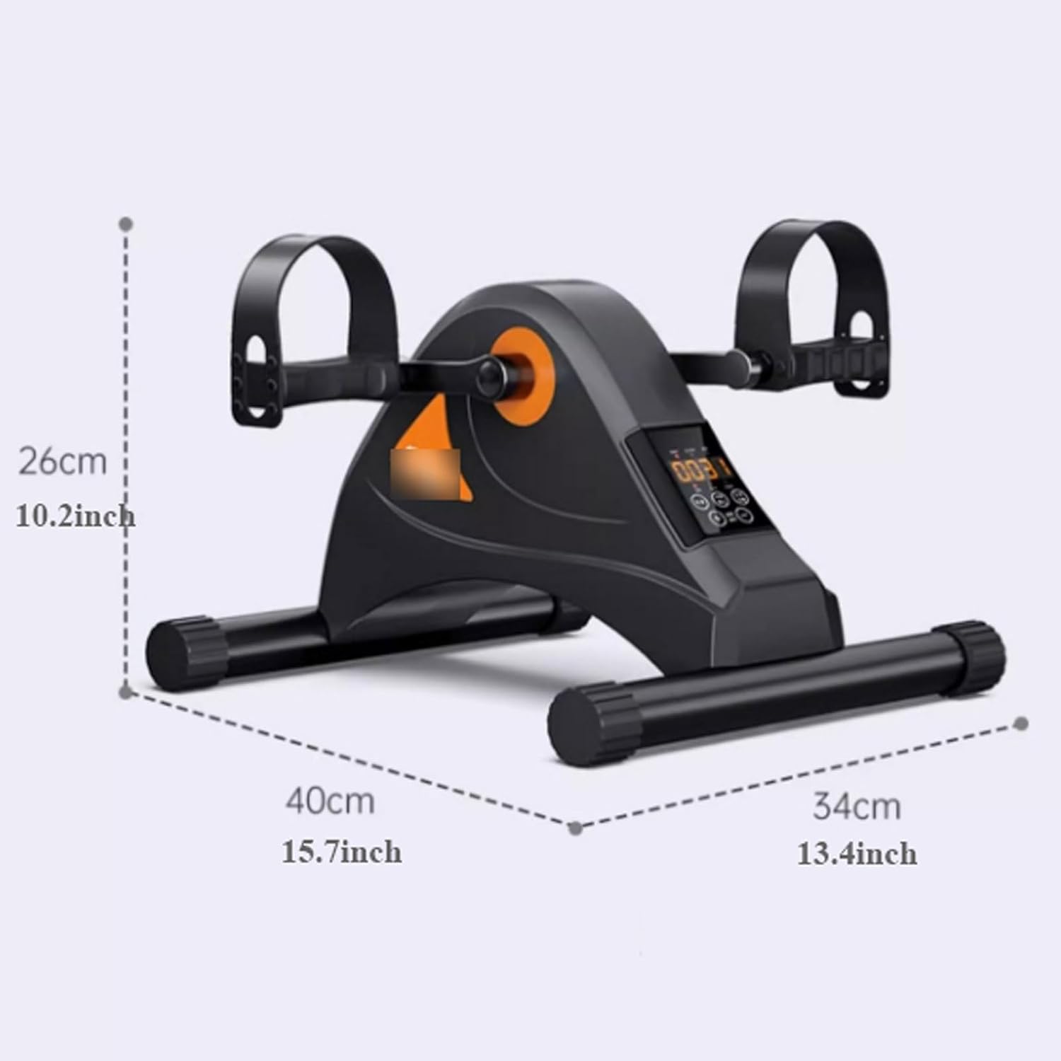 Pedal Exerciser for Seniors, Electric Rehabilitation Training Machine, Under Desk Bike Pedal Exerciser Mini Bike for Leg/Arm Workout Peddler with LCD Display for Home/Office ，for Seniors Legs Workout