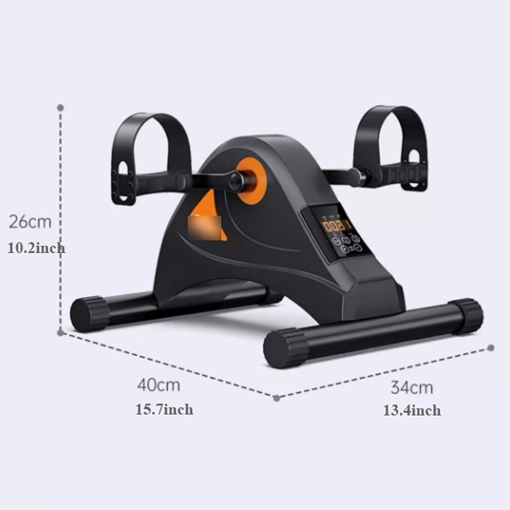Exercise Bike Electric Rehabilitation Training Machine, Under Desk Bike Pedal Exerciser Mini Bike for Leg/Arm Workout Peddler with LCD Display for Home/Office Under Desk Bike Pedal Exerciser