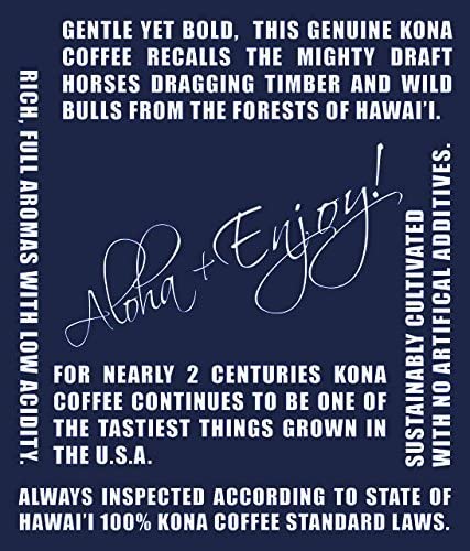 Farm-fresh: 100% Kona Coffee - Medium Roast - Compatible with K-Cup 10-20 Single Serve Pods
