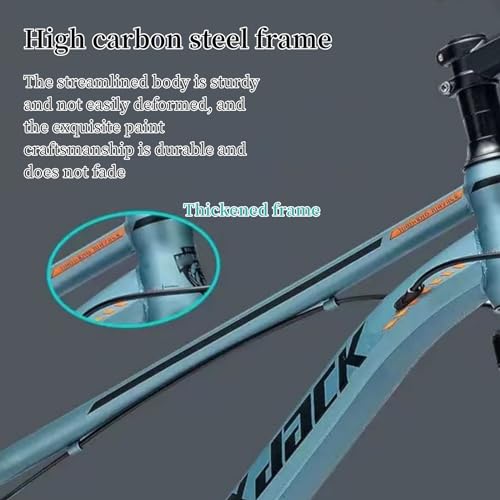 ORNDYDM 26 inch Bike for Kids, Freestyle Kids Mountain Bike Dual Disc Brakes, 24 Speeds Adjustable Kids Bicycles, Boys Bike Riders Over 15 Years Old, Strong Carbon Steel Frame