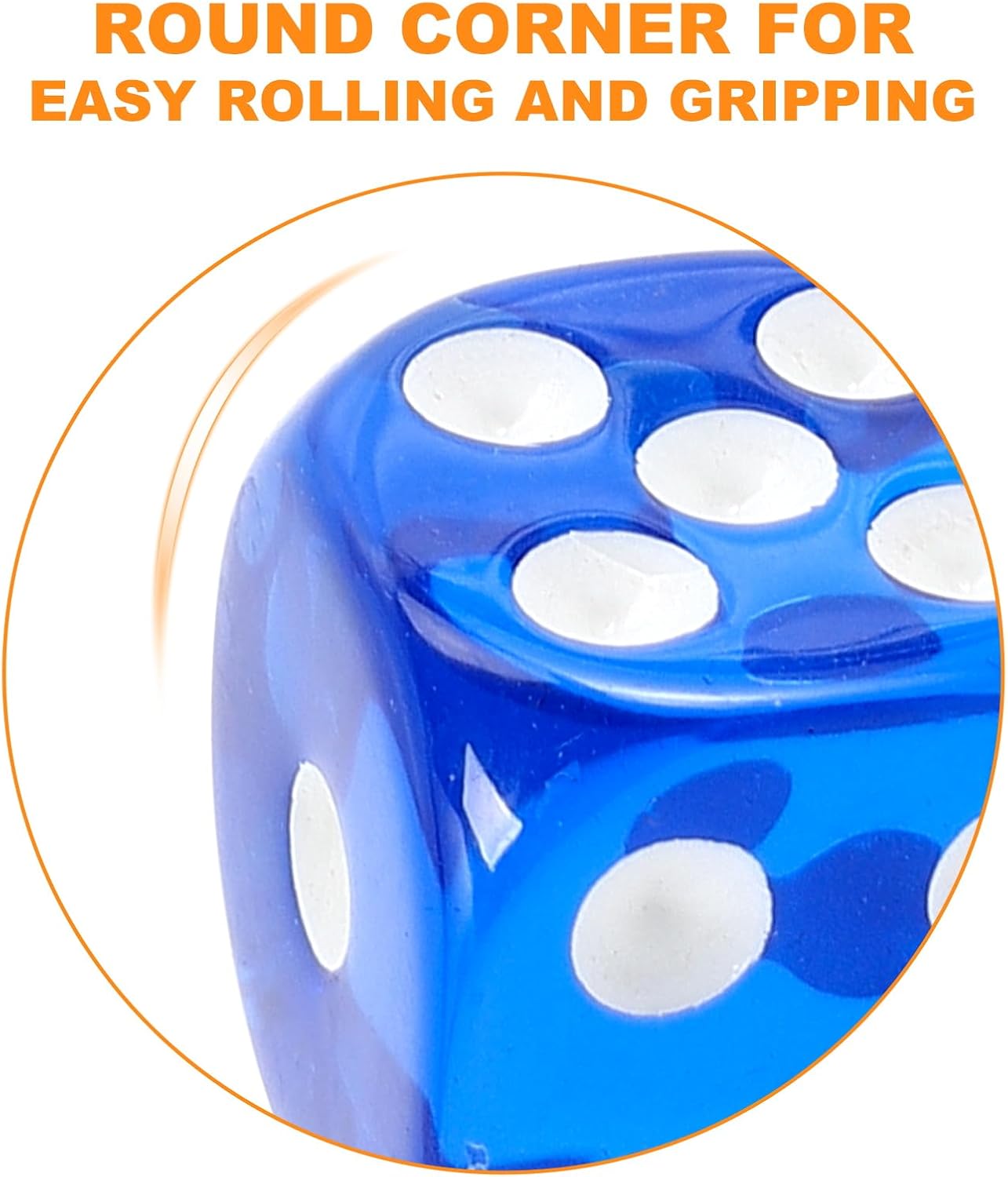 100Pcs Colored Dice Set Standard 16mm Game Dice Bulk with a Black Drawstring Storage Bag, for Math Learning, Dice for Classroom