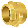 Fire Hydrant Hose Adapter, Hex Nipple Fire Hose Fitting Double Male Brass Fire Hydrant Adapter