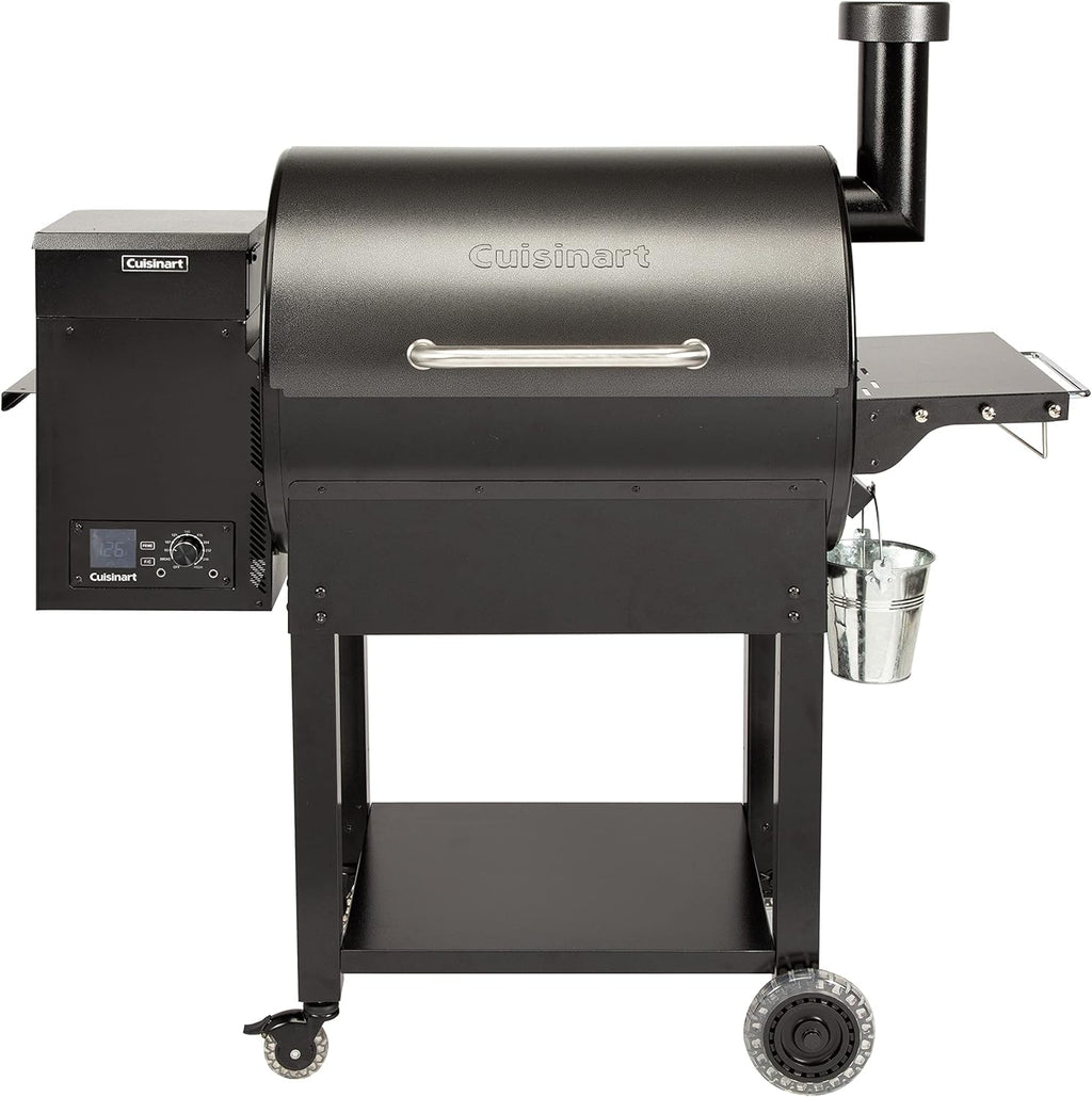 Cuisinart CPG-700 Grill and Smoker, 52"x24.5"x49.3", Deluxe Wood Pellet Grill & Smoker