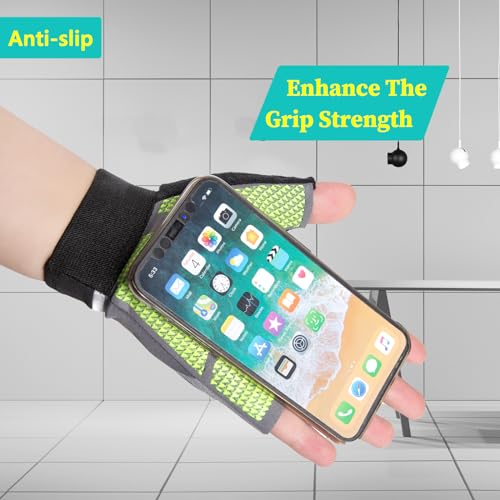 Workout Gloves for Gym Cycling Fitness Training, Breathable Lightweight Fingerless Exercise Gloves for Men Women