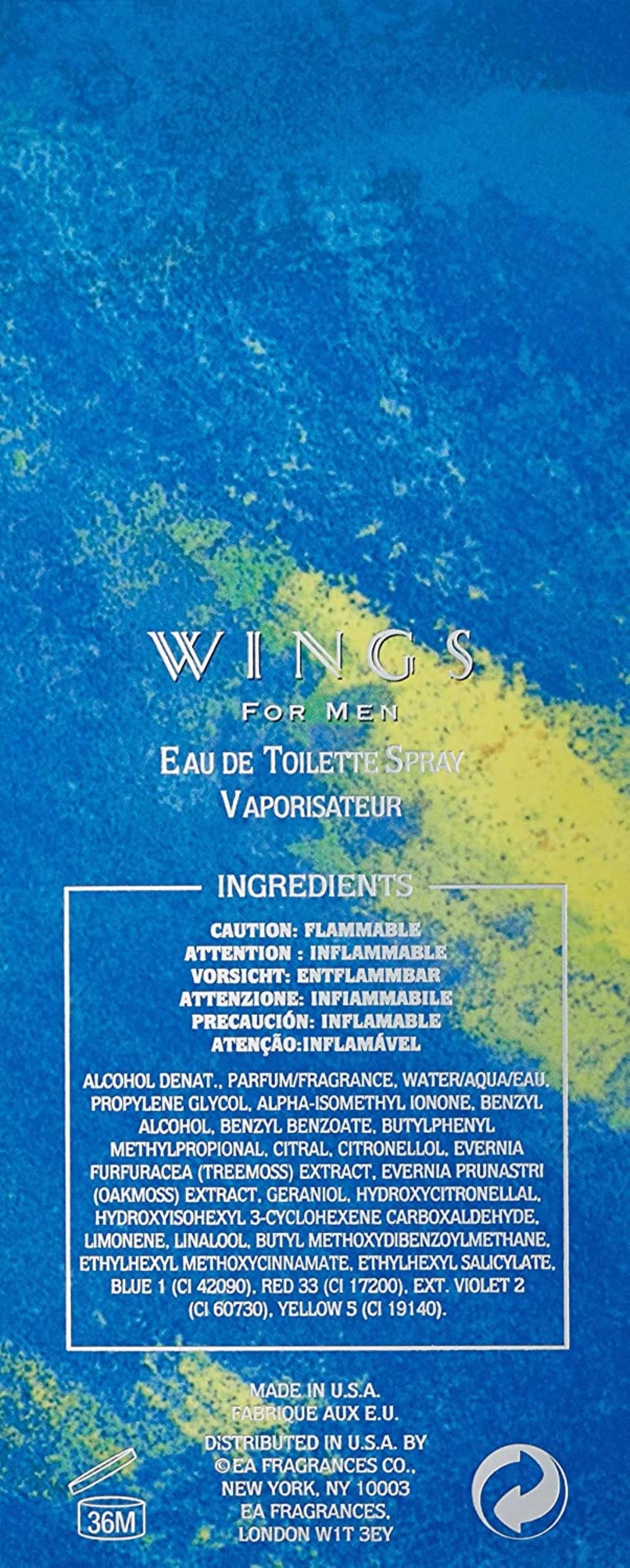 Pack of 2 New Wings by Giorgio Beverly Hills for Men, Eau De Toilette Spray, 3.4-Ounce