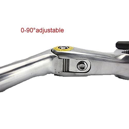 catazer Adjustable Angle Bicycle 25.4mm Handlebar Stem Riser Aluminum Alloy Front Fork Stem Adapter 25.4/22.2mm 180mm