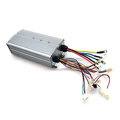Brushless Motor Kit High-Speed BLDC Brushless Motor with 24WF Mosfet 80A Controller and Throttle DIY Brushless Motor Set with Three Speeds and Reverse for Scooter Electric Bike Go-Kart (72V 3000W)