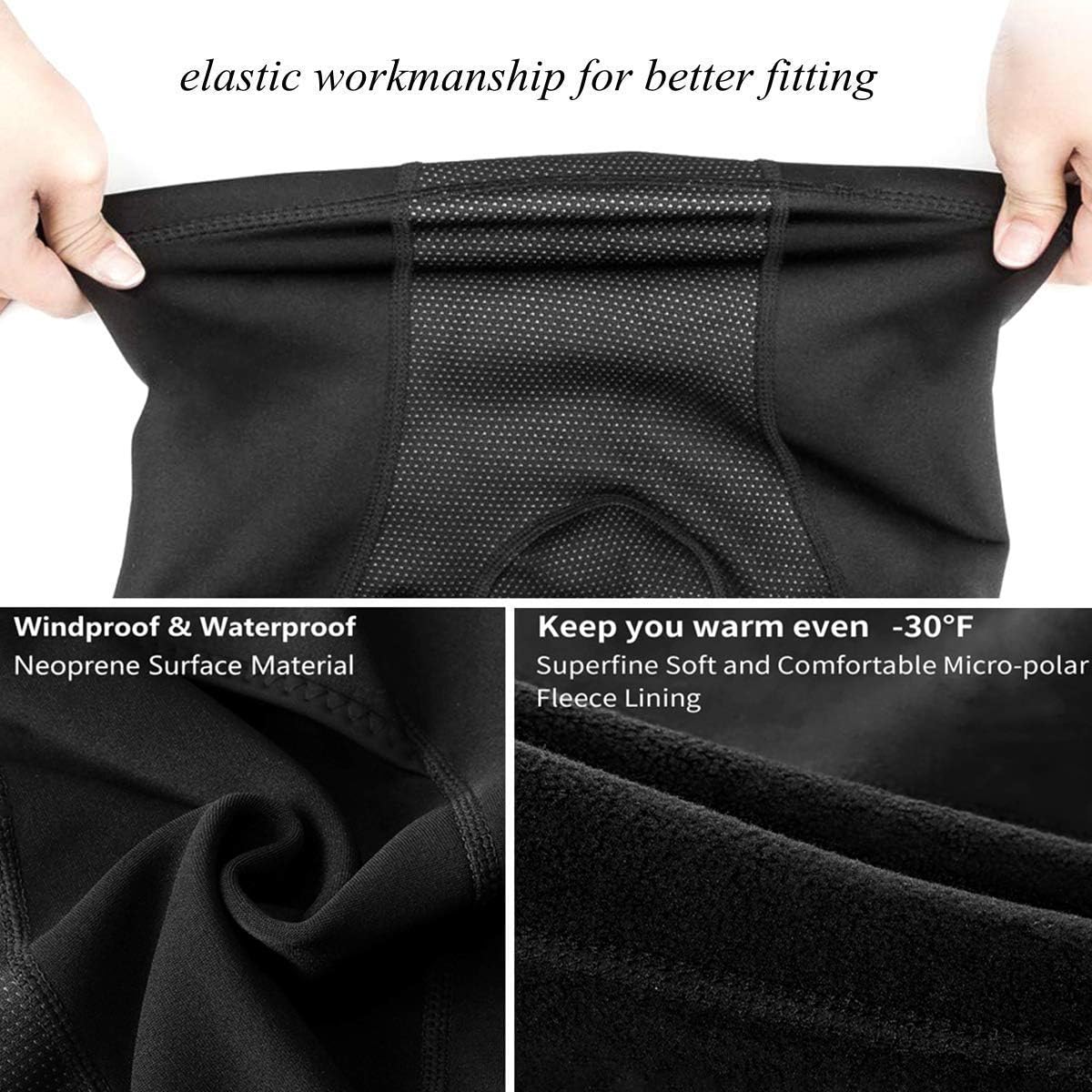 Balaclava Ski Mask Winter Face Mask for Men Women Cold Weather Windproof Waterproof Thermal Fleece Hats