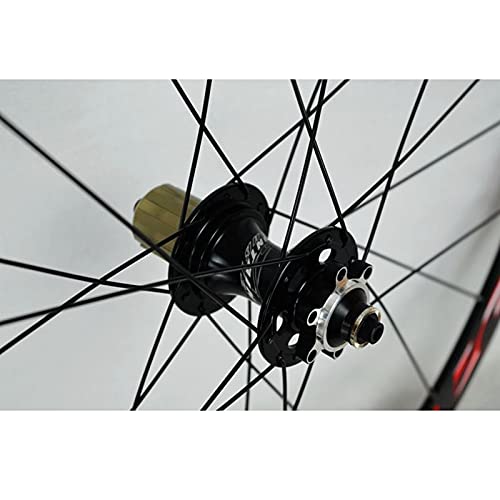 700C Road Bike Wheelset Cyclocross Road Disc Brake Wheel V/C Brake Double Wall Quick Release 7 8 9 10 11 Speed Freewheel 24 Holes 1700g