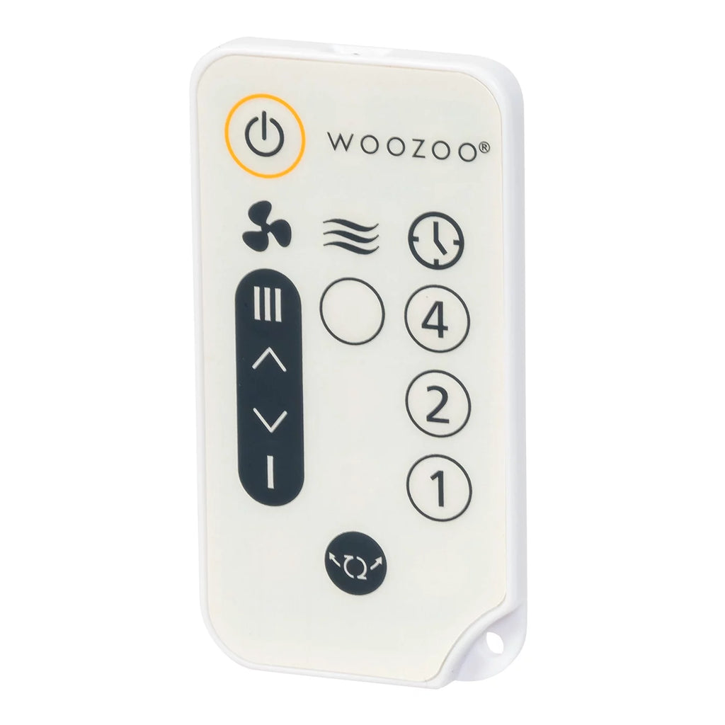 IRIS USA WOOZOO SC15 Compact Personal Oscillating Circulator Fan with Remote, White