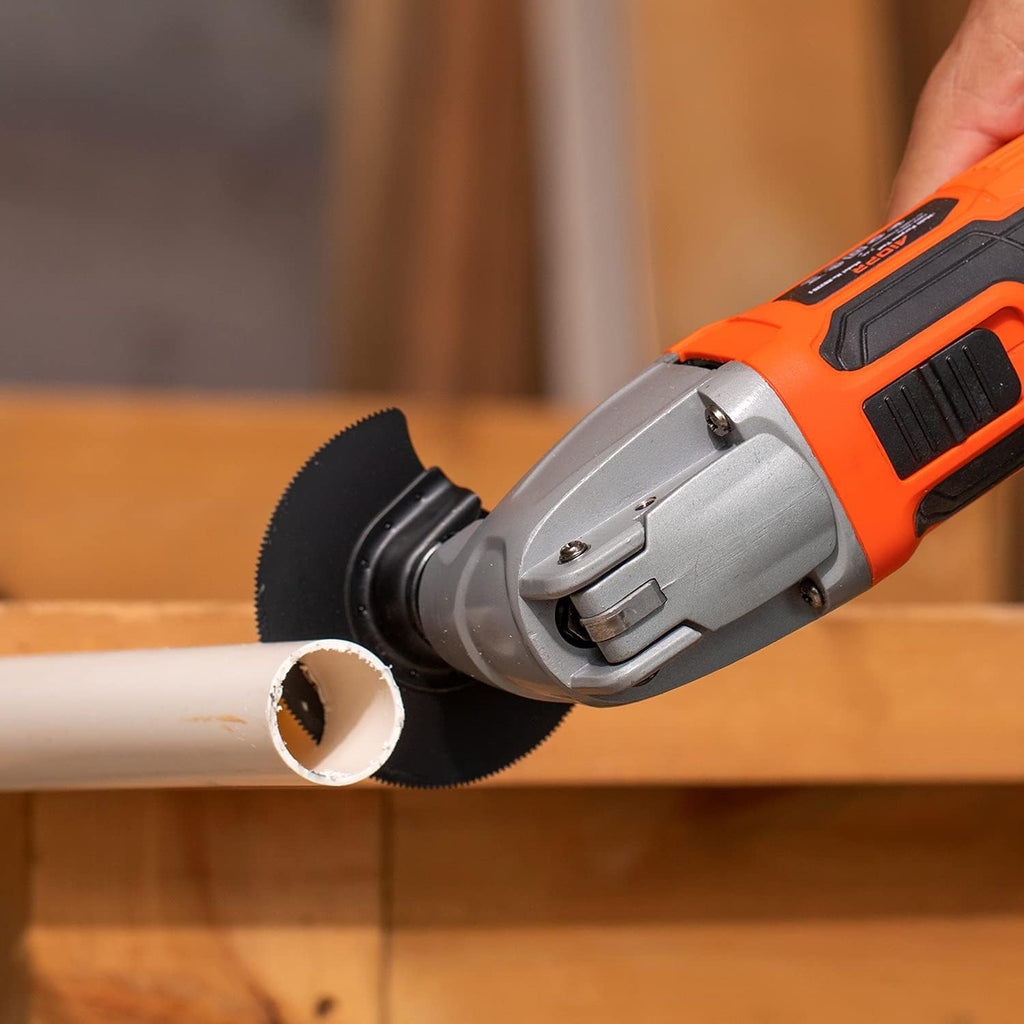 AIOPR Oscillating Multi Tool, 2.4Amp Oscillating Saw 6 Variable Speed, 4° Oscillating Angle with 40pcs Accessories Pack of 2