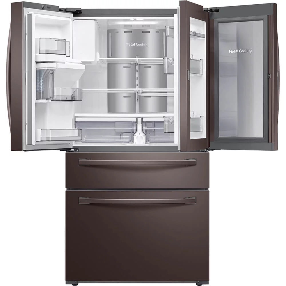 Samsung 28 cu. ft. 4-Door French Door Refrigerator with Food Showcase RF28R7351DT