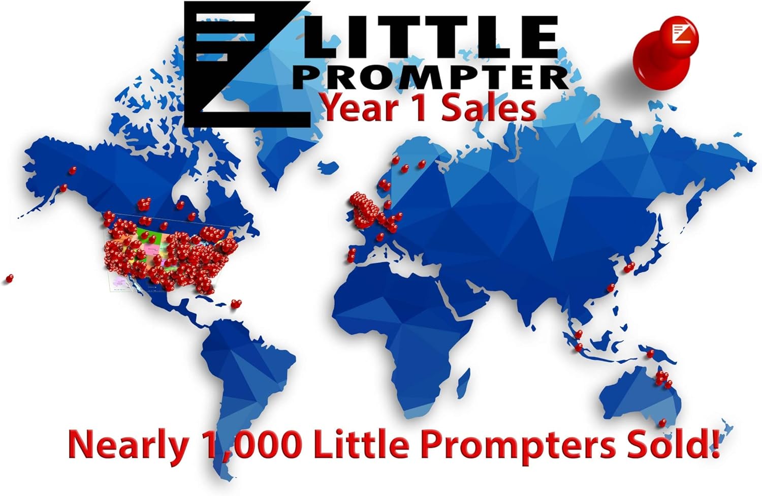 Little Prompter, The Original Compact Personal Teleprompter for Video Production. No Studio Required. Perfect for DSLRs, Webcams, and Built-in Laptop Cameras. Use with iOS or Android.
