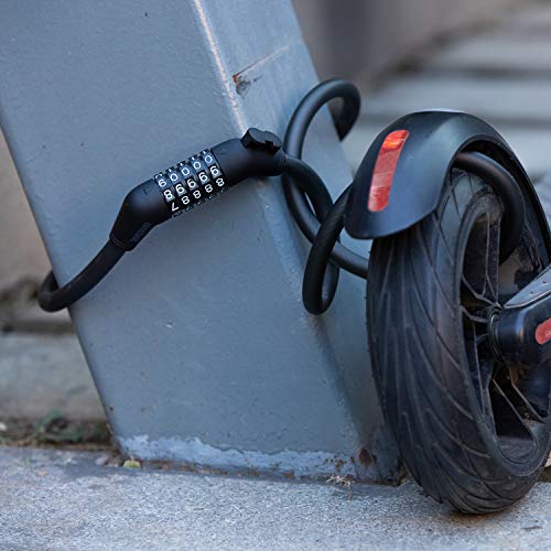 Segway Ninebot Password Cable Lock for Bikes and Scooters, Black