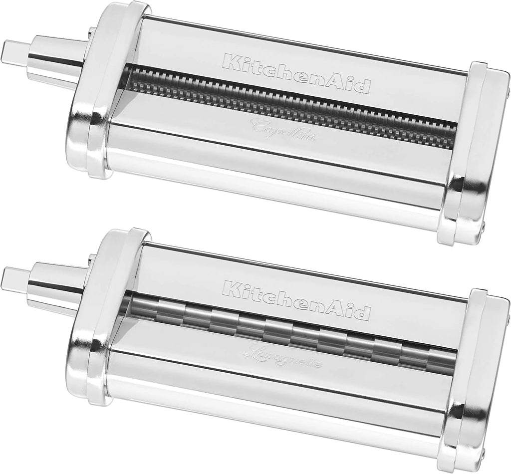 Excellent KitchenAid KSMPEXTA Gourmet Pasta Press Attachment with 6 Interchangeable Pasta Plates  White
