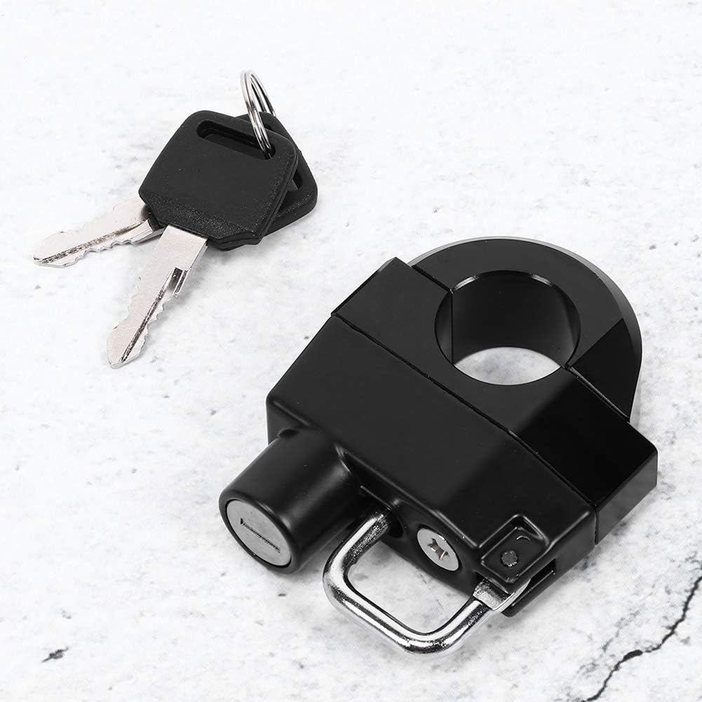 Helmet Lock for Motorcycle Handle,25mm/1in Motorcycle Handlebars Helmet Lock Anti-Theft Security Padlock Universal Parts