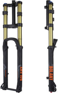 Bikes Front Fork 27.5 29 Inch Downhill Mountain Bikes Suspension Fork Rebound Adjust Double Shoulder Front Fork Thru Axle 15x110mm Boost