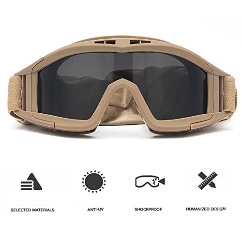 SOONHUA Airsoft Goggle Airsoft Goggles Airsoft Goggles Tactical Safety Goggles for Hunting Cycling