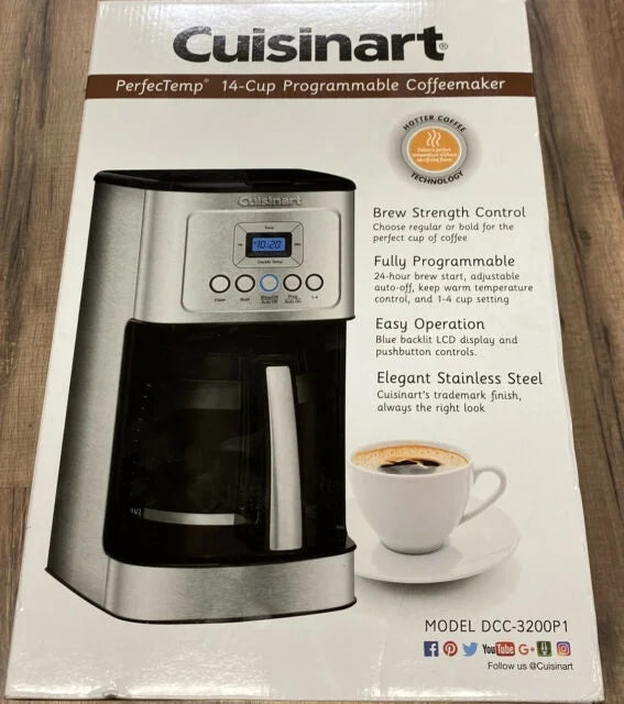 Cuisinart Perfectemp™ 14 Cup Programmable Coffeemaker, Silver