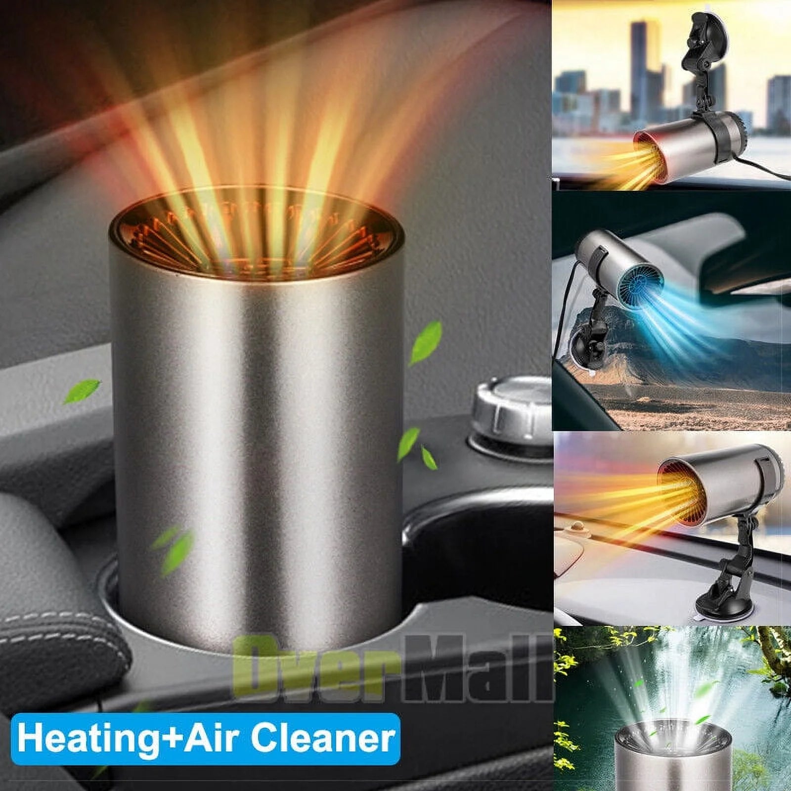 2-In-1 Portable Space Heater for Camping Tent Car Heater