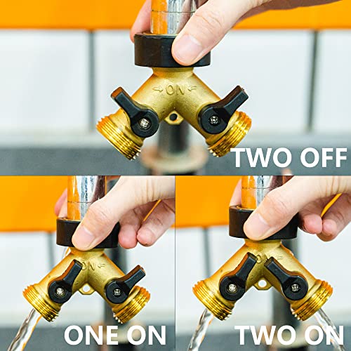 Brass Garden Hose Splitter (2 Way)