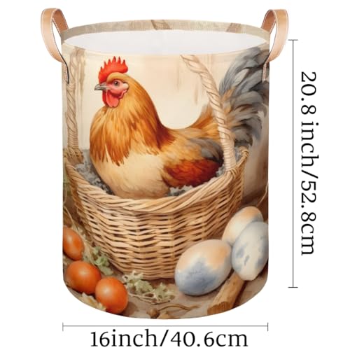 Beach Scenery Coconut Trees Laundry Hamper with Leather Handles 68 Litres Capacity Large Laundry Basket Collapsible Storage Bin for Clothes Toys Toiletries