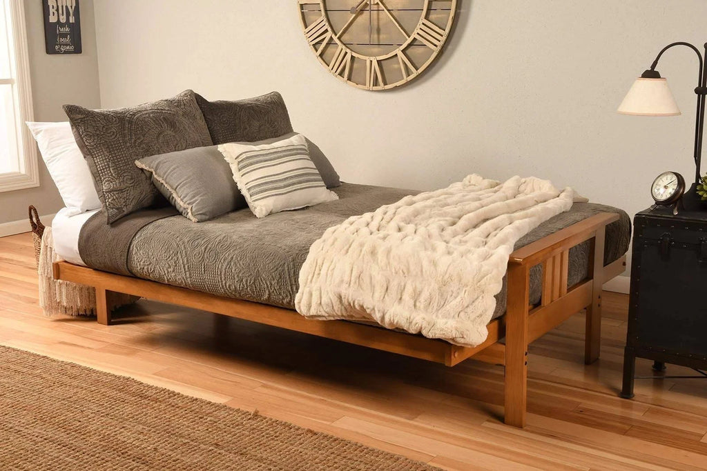 Kodiak Furniture KFMOBTFRAMESET2 Monterey Futon Frame Finish, Full, Butternut