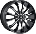 MAZZI Wheels 341-8714B Fusion 341 Gloss Black/Machined Face 18X7.5 5-108/5-114.3 40mm 72.62mm