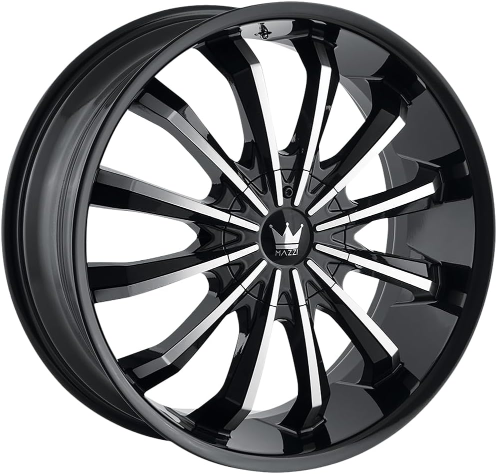 MAZZI Wheels 341-8714B Fusion 341 Gloss Black/Machined Face 18X7.5 5-108/5-114.3 40mm 72.62mm