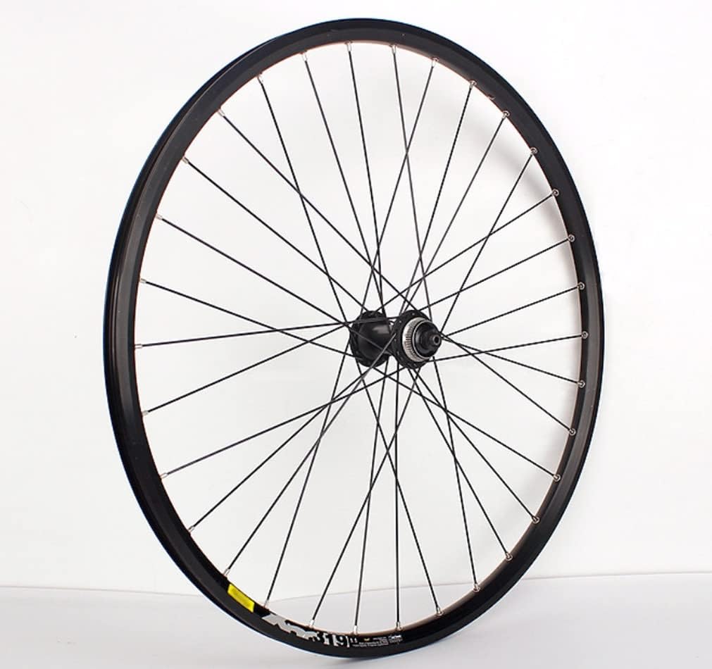 Mountain Bike Wheelset 26" 27.5" 29" Bicycle Rim MTB Centerlock Disc Brake Wheels Quick Release 32 Holes Cassette Hub for 7/8/9/10 Speed 1920g (Color : Black, Size : 27.5'')