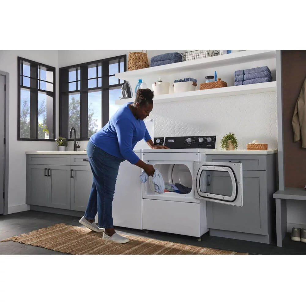 Maytag MEDP586KW 7.4 Cu. Ft. White Front Load Electric Dryer