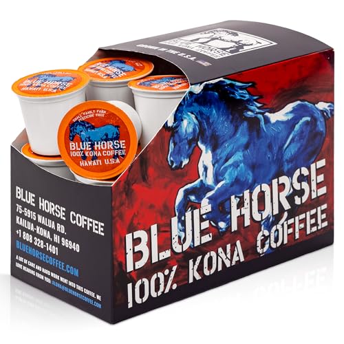 Farm-fresh: 100% Kona Coffee - Medium Roast - Compatible with K-Cup 10-20 Single Serve Pods