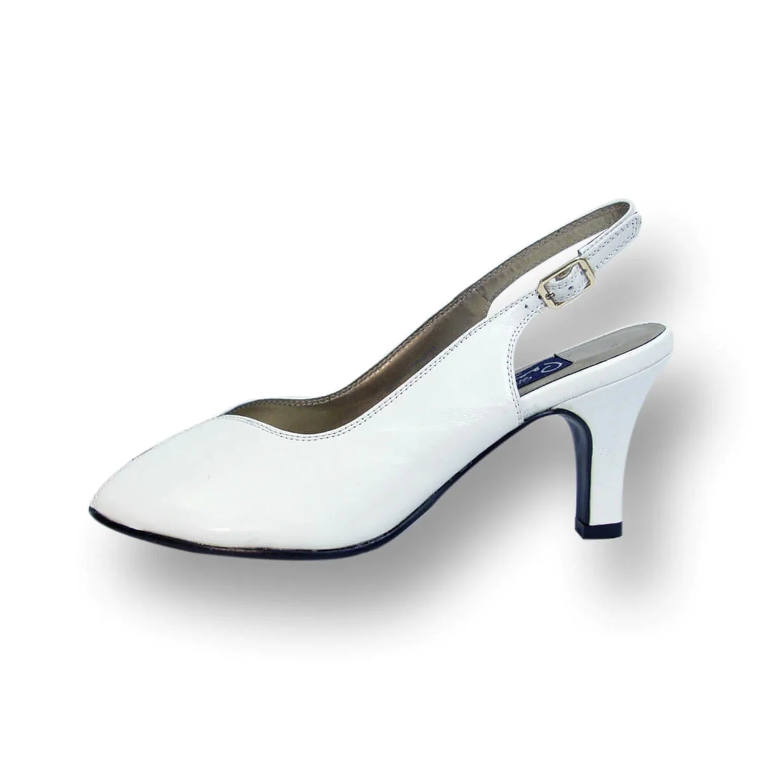 PEERAGE Zara Women's Wide Width Leather Slingback Pumps