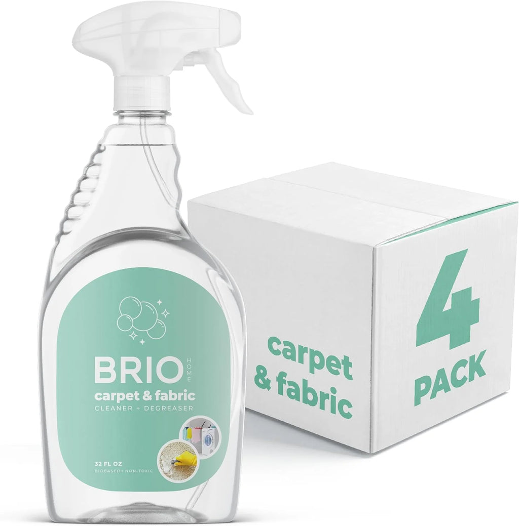 Carpet & Fabric, Scent, Biobased Carpet Cleaner & Stain Remover, Degreaser, Spot Treatment, Fabric Spray, Pretreat Laundry, Shoe Cleaner, 32 Fl Oz Ea, 4 Count