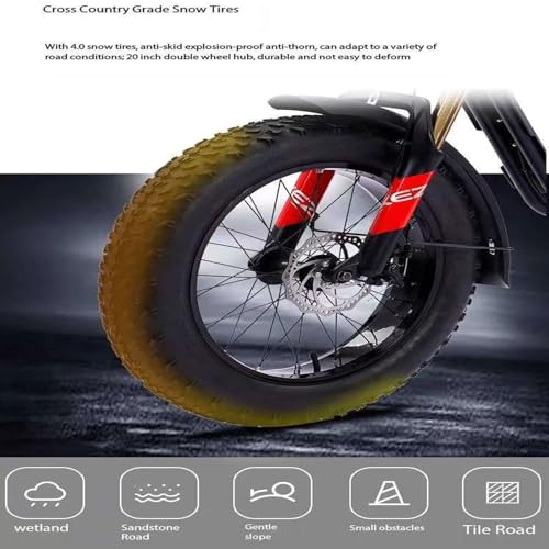 Electric Bicycle Fat Tire High Power Removeable Battery Ebike,Front/Rear Turn Signal,Rearview Mirror and 7 Gear Electric Bicycle