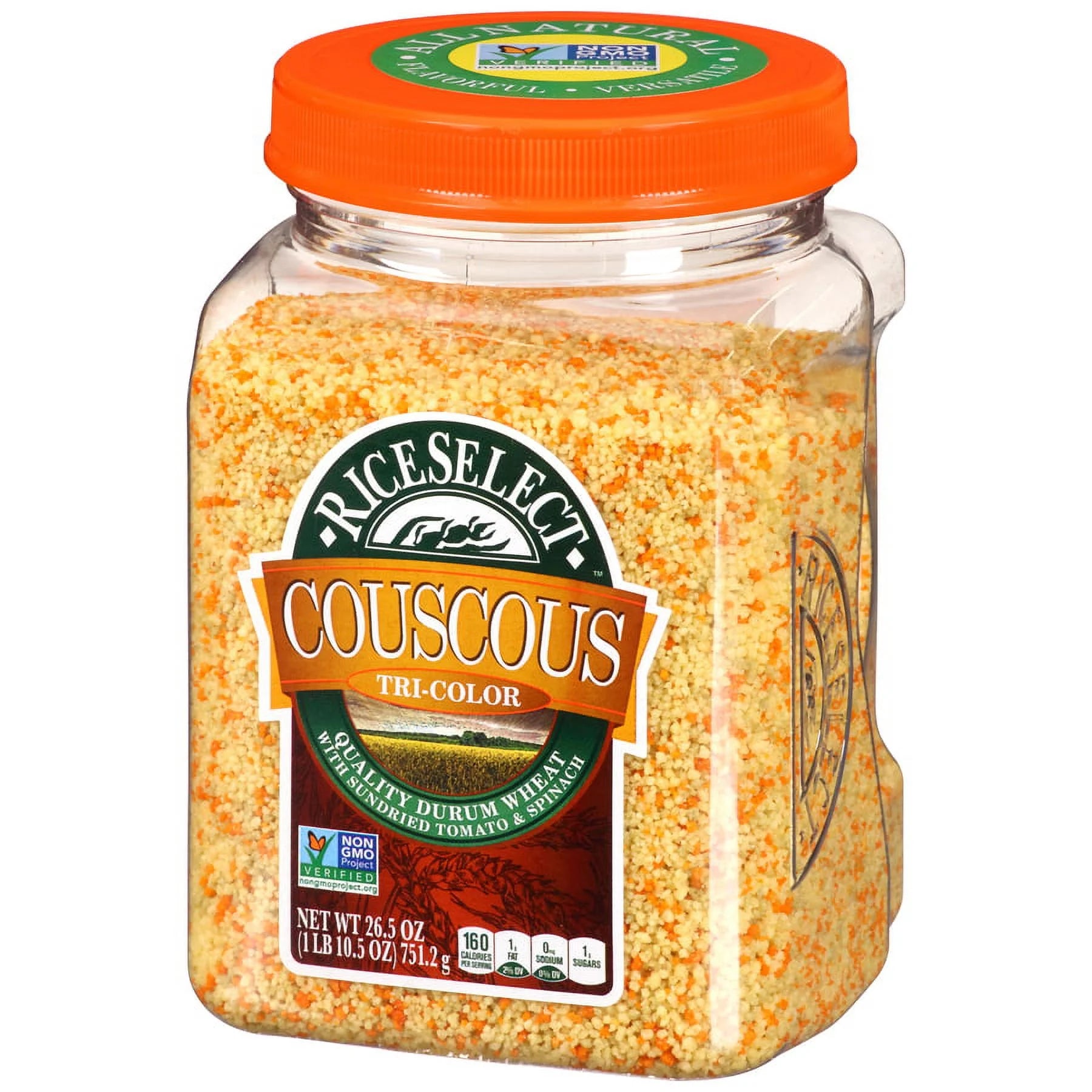 RiceSelect Couscous - Tri - Color - Case of 4 - 26.5 oz.