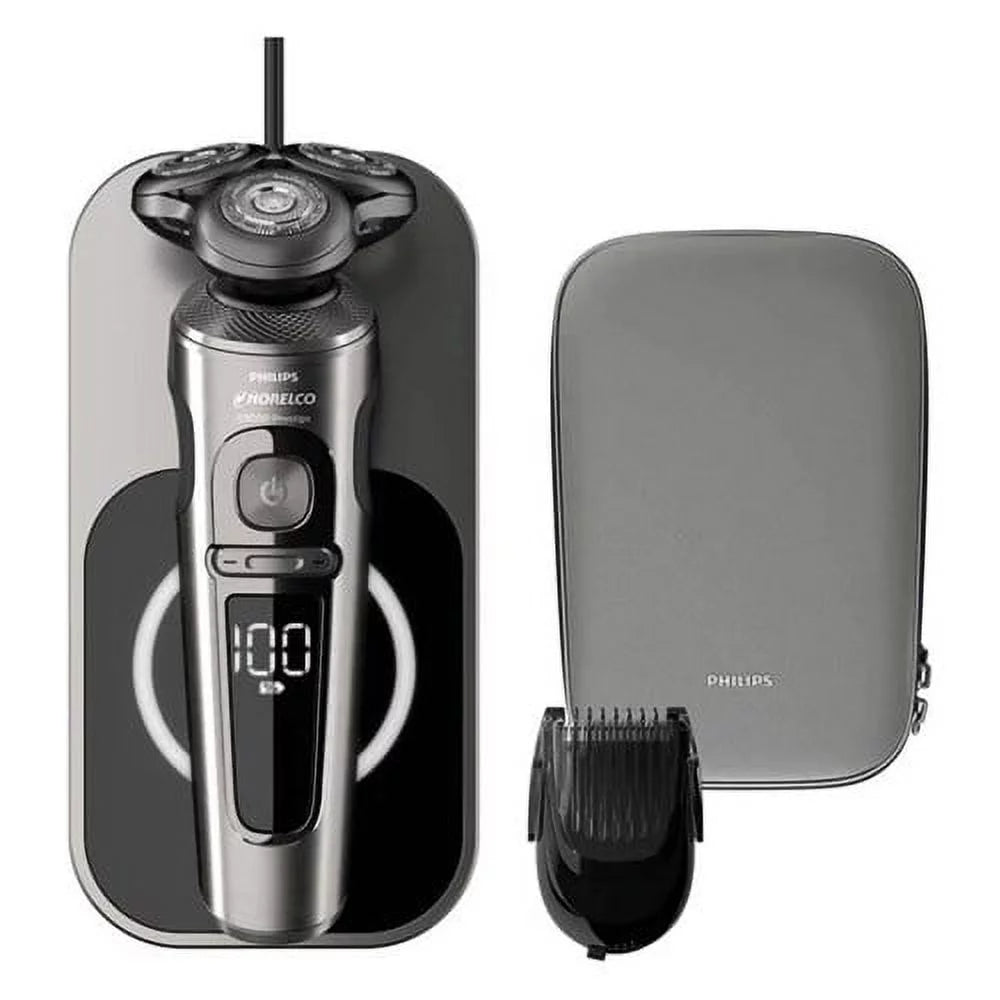 Philips Norelco SP9860/86 Series 9000 Wet And Dry SmartClick Precision Electric Trimmer/ Shaver, Fully Washable