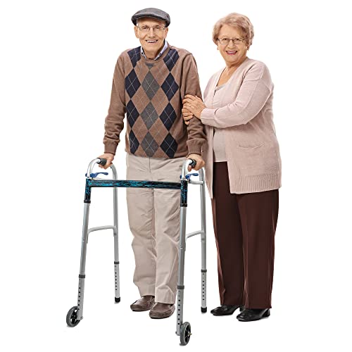 Walker Wheel Kit: 5 Inch Sport Wheels and Glide Caps (Gray)